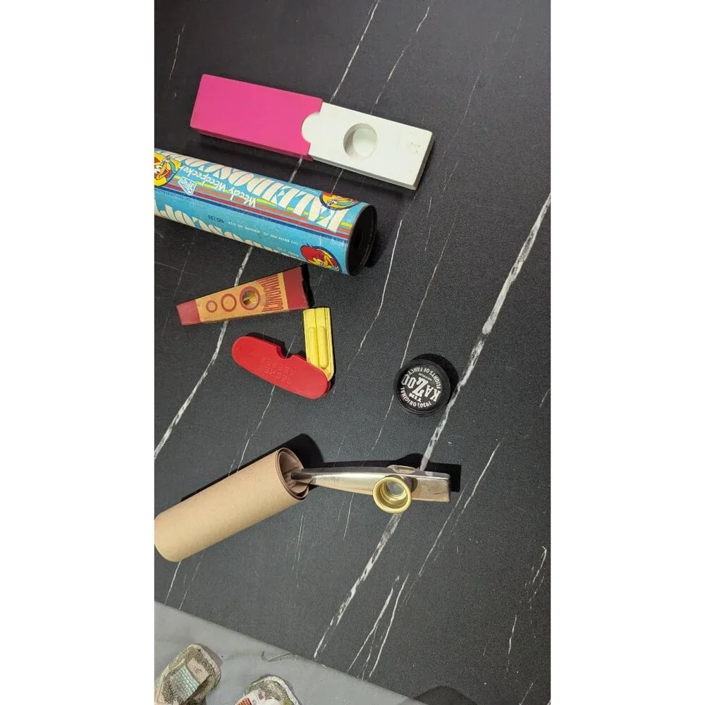 Vintage Kazoo Kaleidoscope   Whistles‎ Toy Lot  Assorted Fun Instruments
